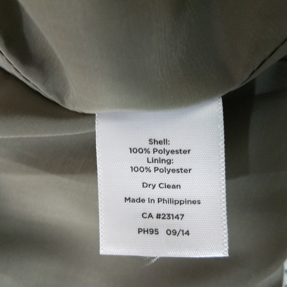 TALBOTS Khaki Gray Tulip Skirt - New with Tags Skirt - Picture 8 of 8